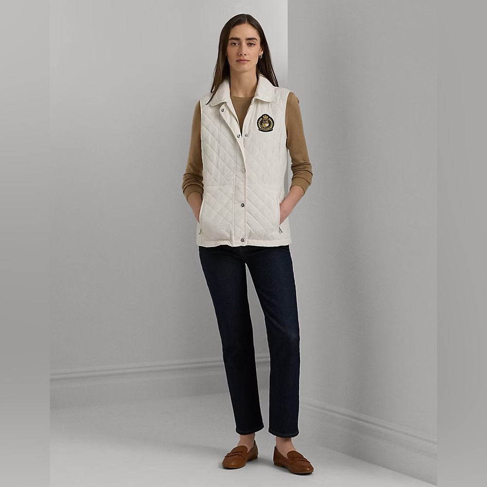 Ralph Lauren Quilted Vest Black M NWT — Timeless Old Money Elegance - Picture 3 of 9
